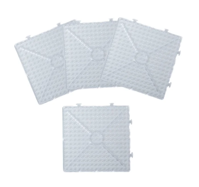 Bügelperlen XL Steckplatten 4er