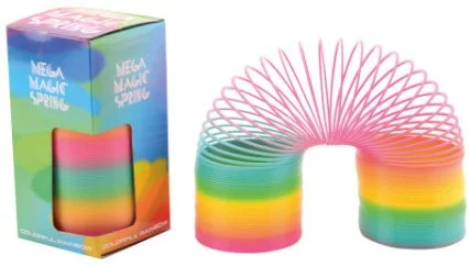 Bunte Mega-Regenbogen-Treppenfeder 24088