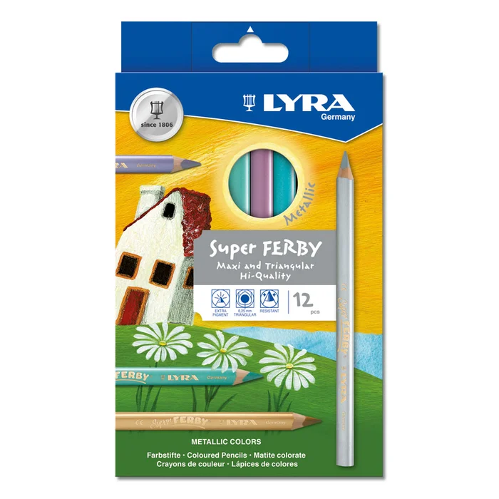 Buntstifte in Metallic-Farben