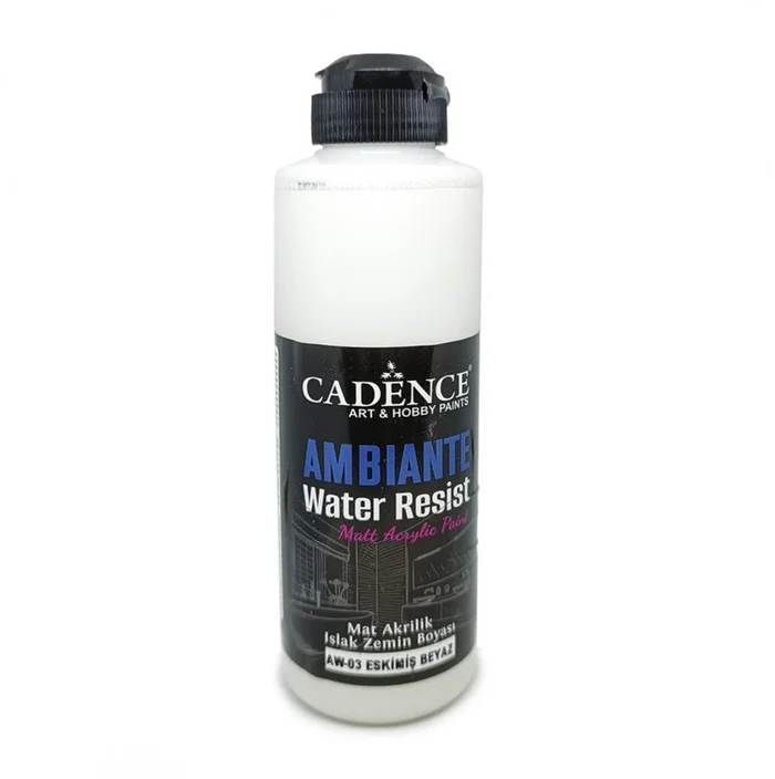 Cadence Cadence Ambiante Waterbestendige Matt Acrylverf 250 ml Ancient White + 10 gr Catalyst