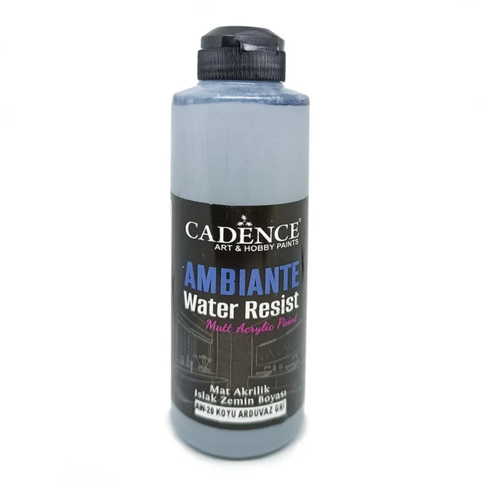 Cadence Cadence Ambiante Waterbestendige Matt Acrylverf 250 ml Dark Slate Gray + 10 gr Catalyst