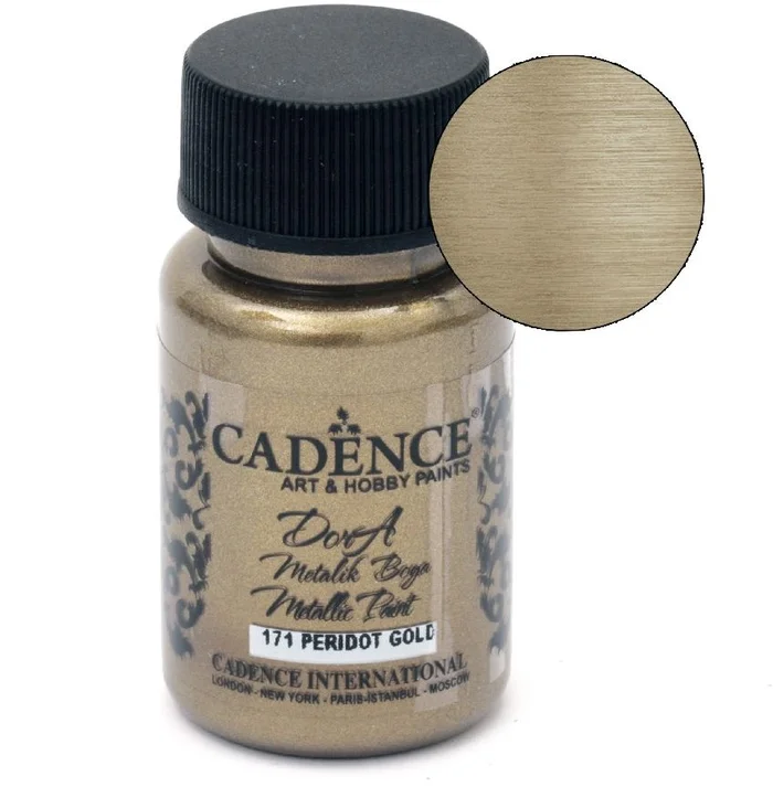 Cadence Cadence Dora Acrylverf Metallic 50 ml Peridot Gold