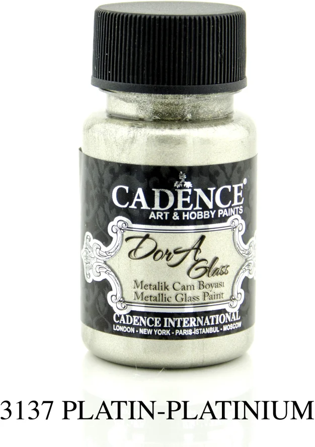 Cadence Cadence Dora Metallic Glas Verf 50 ml Platina