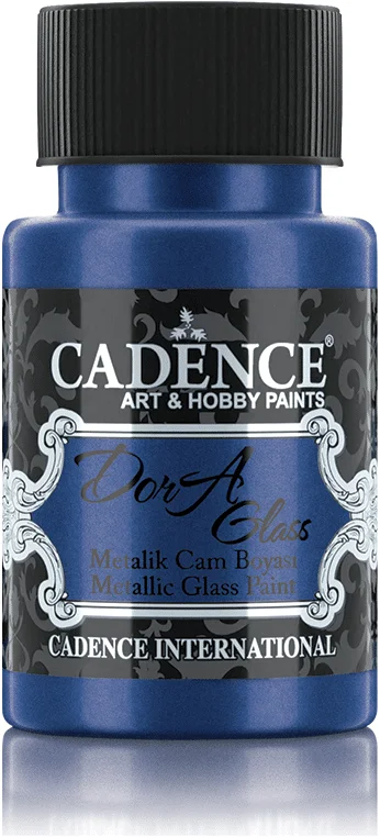 Cadence Cadence Dora Metallic Glas Verf 50 ml Sax Blue