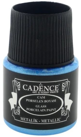 Cadence Cadence Glas- en Porseleinverf Metallic 45 ml Lichtblauw