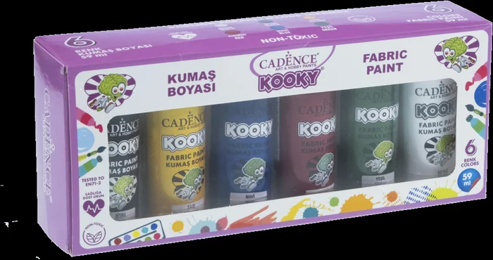 Cadence Cadence Kooky Textielverf Set 6×59 ml
