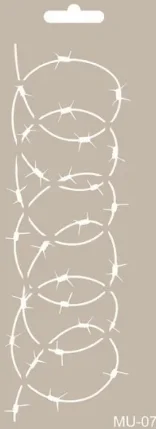 Cadence Cadence Mixed Media Stencil MU07 10×25 cm