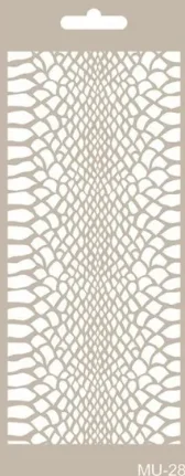 Cadence Cadence Mixed Media Stencil MU28 10×25 cm