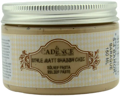 Cadence Cadence Style Mat Shabby Chic Relief Paste 150 ml Beige