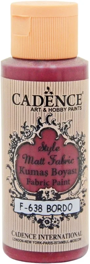 Cadence Cadence Style Mat Textielverf 59 ml Bordeaux