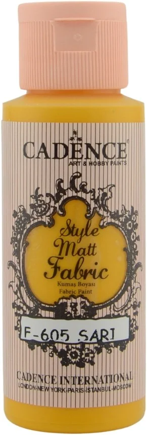 Cadence Cadence Style Mat Textielverf 59 ml Geel