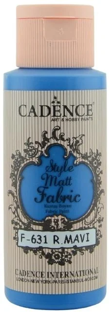 Cadence Cadence Style Mat Textielverf 59 ml Koningsblauw