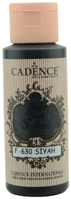 Cadence Cadence Style Mat Textielverf 59 ml Zwart