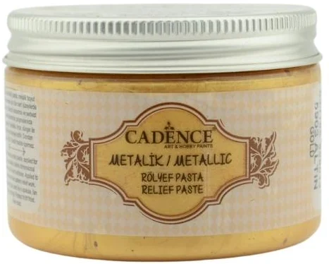Cadence Cadence Textile Metallic Relief Paste 150 ml Gold