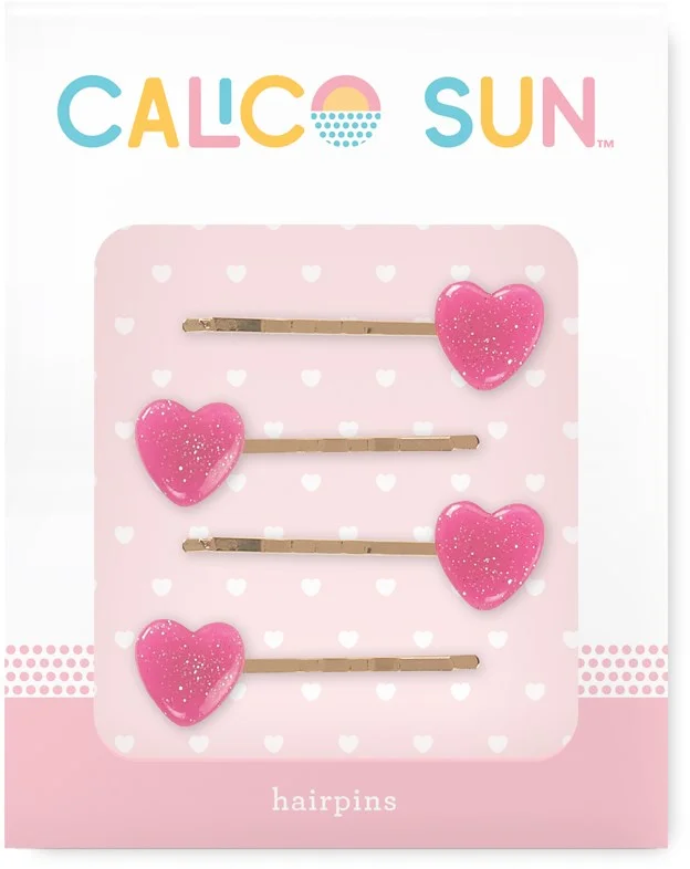 Calico Sun Sophia Haarspangen Herz