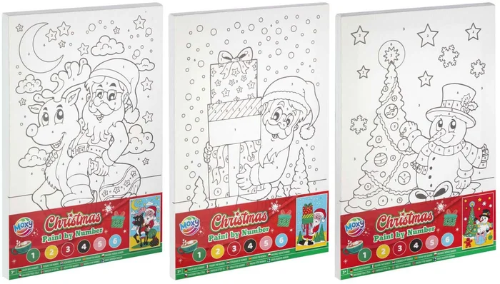 Canvas Schilderen op Nummer Kerstmis