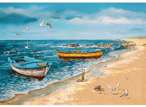 Castorland Art Collection – Morgen am Meer – 500 Teile