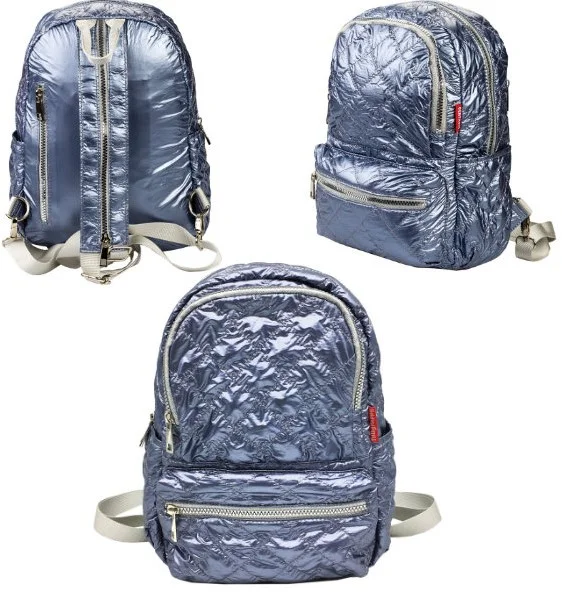 Centrum Rucksack metallic blau 89434