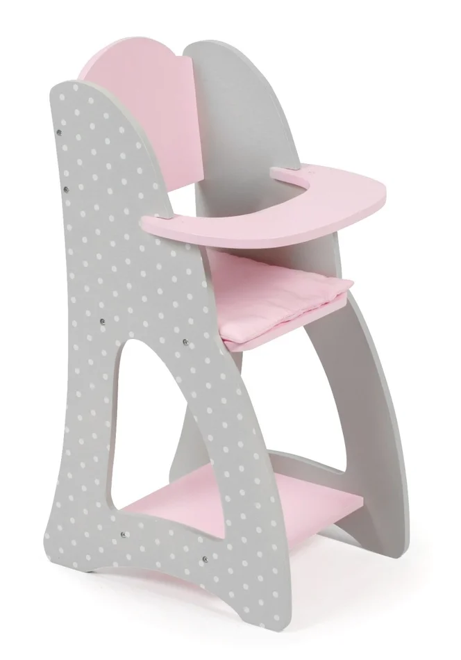 Chic 2000 – Puppen Hochstuhl, grau-rosa