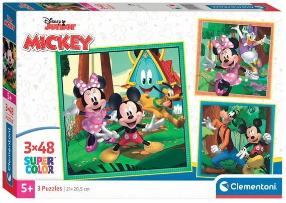 Clementoni 3 Puzzles – Mickey Mouse Celebration – 48 Teile