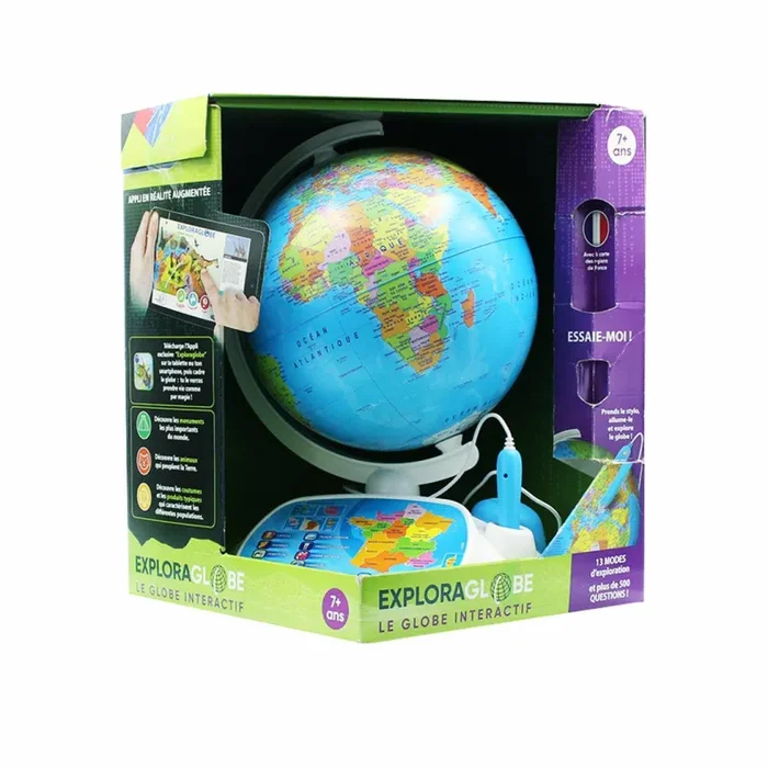 Clementoni 52202 Interaktiver Globus, französisch