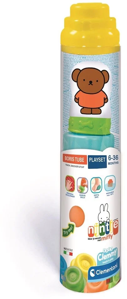 Clementoni Baby – Nijntje Boris Clemmy Soft Blokken in Koker, 5dlg.