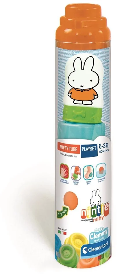 Clementoni Baby – Nijntje Clemmy Soft Blokken in Koker, 5dlg.