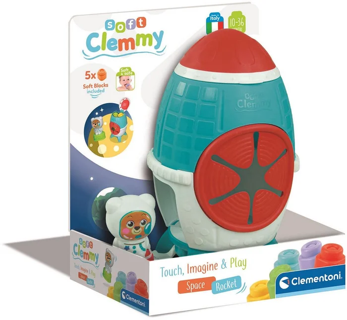 Clementoni Baby Clemmy – Sensory Raket met Blokken