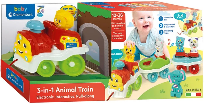 Clementoni Baby Dierentrein Interactief 3in1