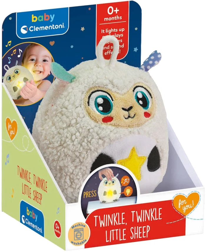 Clementoni Baby Twinkle Twinkle Kleine Schaap Knuffel Nachtlamp
