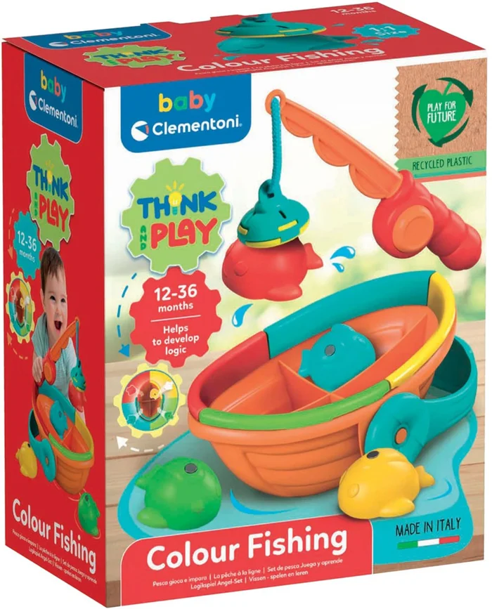 Clementoni Baby Vissen Vangen Kleurenspel, 5dlg.