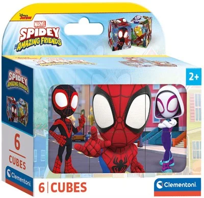 Clementoni Blokpuzzel Spidey and His Amazing Friends, 6st.