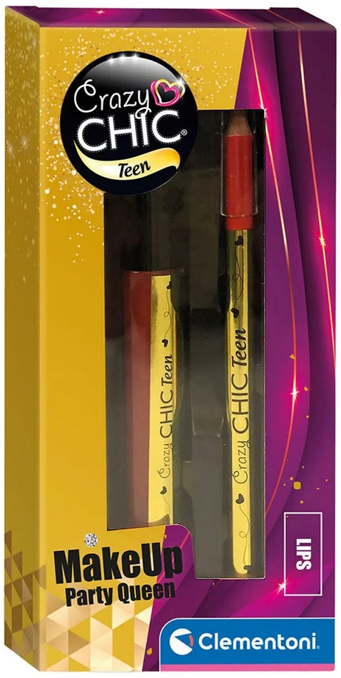 Clementoni Crazy Chic Lipgloss en Lippotlood Party Queen, 2st.