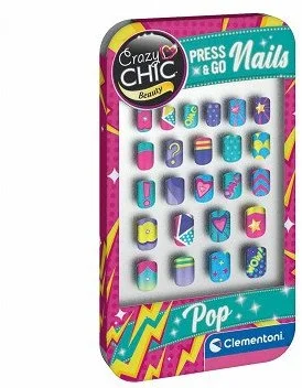 Clementoni Crazy Chic Press & Go Nagels – Pop