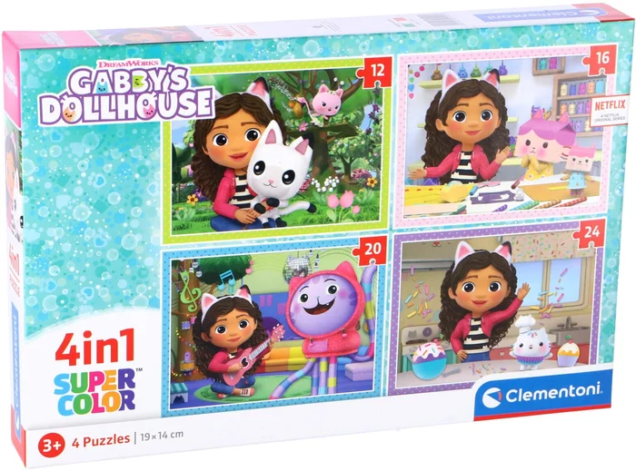 Clementoni Gabbys Puppenhaus-Puzzle 4 in 1