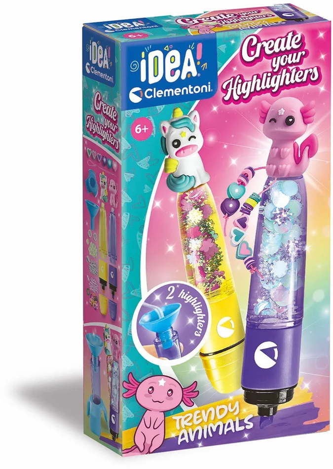 Clementoni Idea Highlighter Creator – Trendy Animals