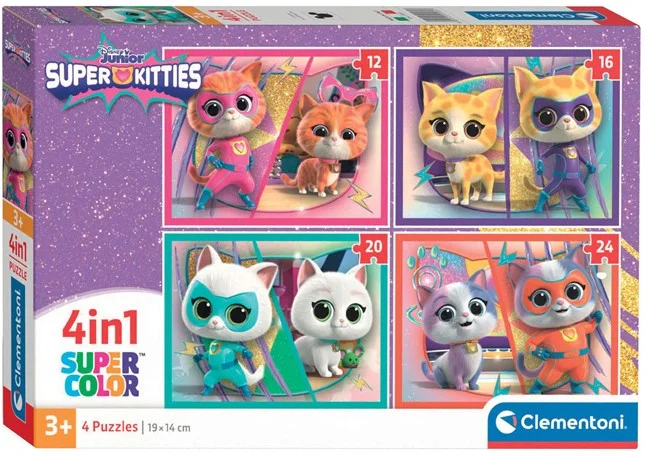 Clementoni Legpuzzel 4in1 Disney Super Kitties