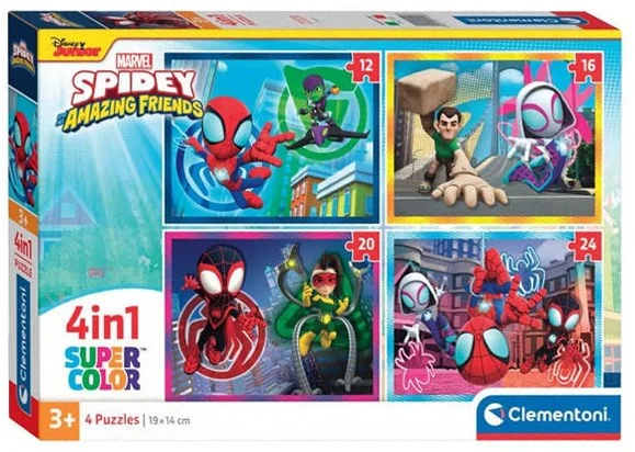 Clementoni Legpuzzel 4in1 Spidey and His Amazing Friends