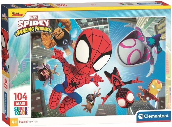 Clementoni Legpuzzel Maxi Spidey and His Amazing, 104st.