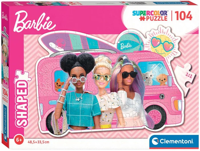 Clementoni Legpuzzel Super Color – Barbie Surfbus,104st.