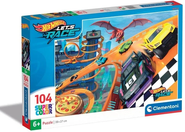Clementoni Legpuzzel Super Color Hot Wheels, 104st.