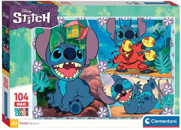 Clementoni Legpuzzel Super Color Maxi Disney Stitch, 104st.