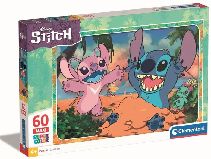 Clementoni Legpuzzel Super Color Maxi Stitch, 60st.