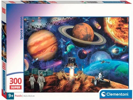 Clementoni Legpuzzel Super Color Space Mission, 300st.