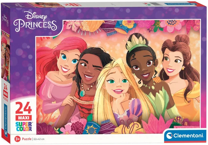 Clementoni Maxi Leguzzel Disney Prinses, 24st.