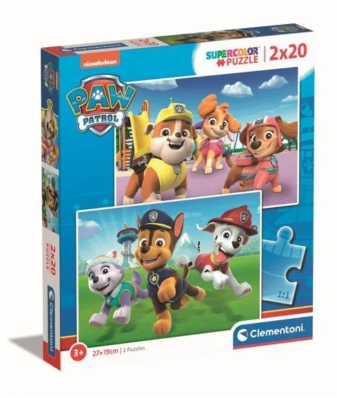 Clementoni paw patrol puzzel 2 x 20 stukjes