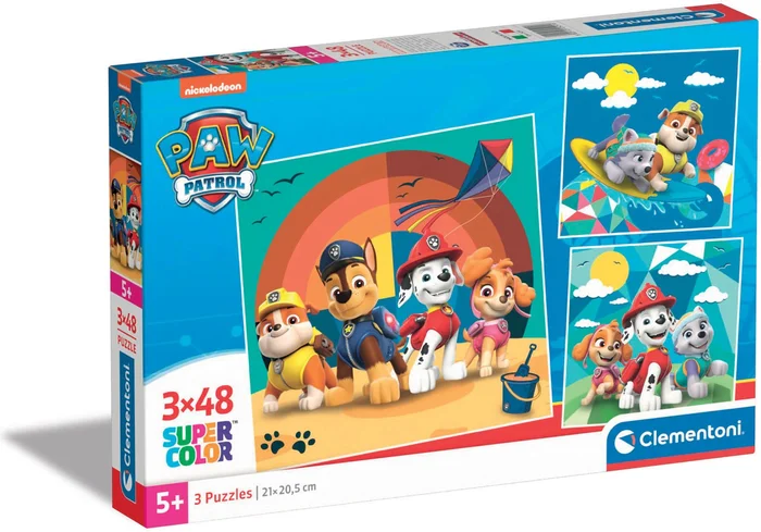 Clementoni paw patrol puzzel 3 x 48 stukjes