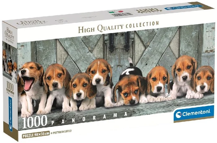 Clementoni Puzzle 1000 Panorama Beagles