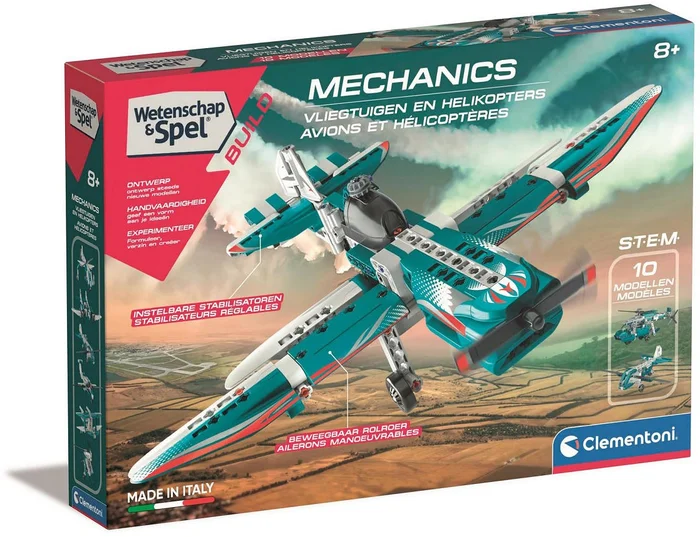 Clementoni Wetenschap & Spel Mechanica – Vliegtuigen