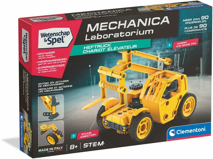 Clementoni Wetenschap en Spel – Mechanica Laboratorium Bouwset, 120dlg.